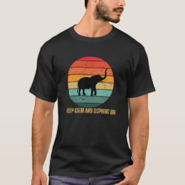 Ruhe und Elefant behalten T-Shirt