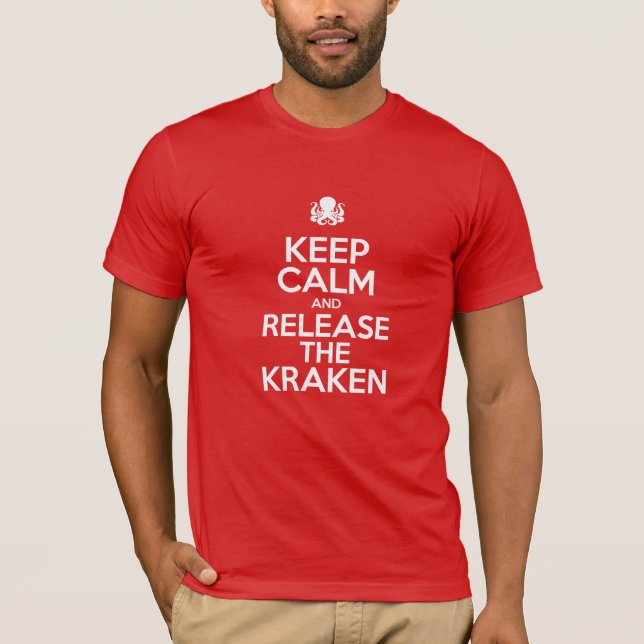 Ruhe und Entlassung des Kraken Behalten T-Shirt (Vorderseite)