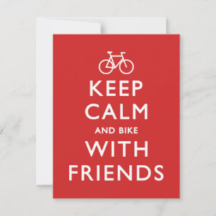 Ruhe und Fahrrad mit Freunden behalten