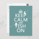 Ruhe und Fisch behalten - individuell einstellbare Postkarte (Vorne/Hinten)