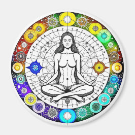 Ruhe und Friedliche Meditation Magnet