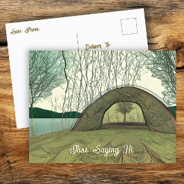 Ruhe und Friedliches Camping | Sprichwort Hi Postkarte