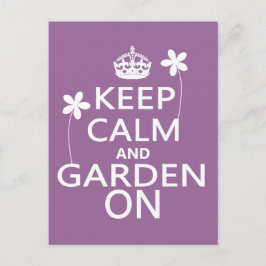 Ruhe und Garten behalten Postkarte