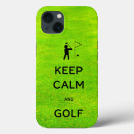 Ruhe und Golf mit Grün behalten Case-Mate iPhone Hülle