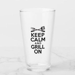 Ruhe und Grill behalten Glas