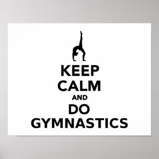 Ruhe und Gymnastik behalten Poster