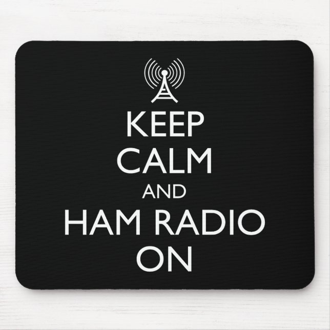 Ruhe und Ham-Radio behalten Mousepad (Vorne)
