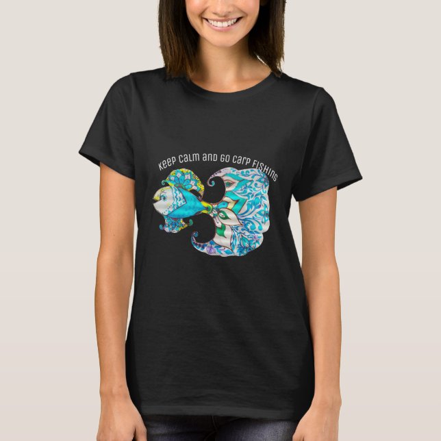 Ruhe und Karpfenfang T-Shirt (Vorderseite)