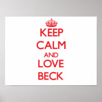 Ruhe und Liebe behalten Beck