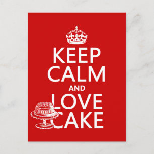 Ruhe und Liebe behalten Postkarte