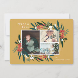 Ruhe und Liebe Festivals Cranberry & Foliage Foto Feiertagskarte