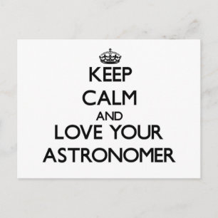 Ruhe und Liebe für den Astronomen behalten Postkarte