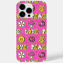 Ruhe und Liebe Hippy Style Case-Mate iPhone 14 Pro Max Hülle