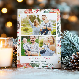 Ruhe und Liebe Holes Berries Xmas 3 Foto Feiertagskarte