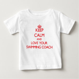 Ruhe und Liebe Ihres Schwimmbads behalten Baby T-shirt