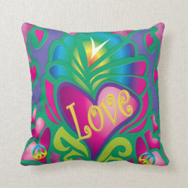Ruhe und Liebe Retro-Stil Kissen