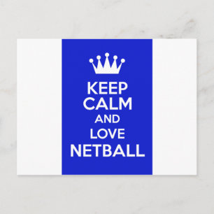 Ruhe und Liebe von Netball behalten Postkarte