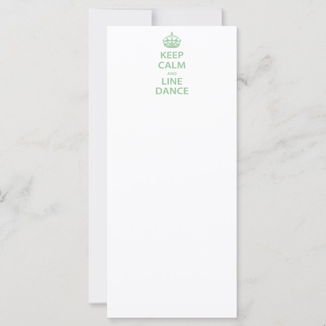 Ruhe und Line Dance behalten (Vorderseite)