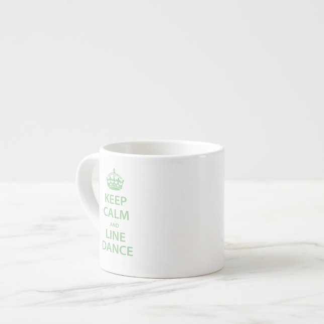 Ruhe und Line Dance behalten Espressotasse (Vorderseite Links)