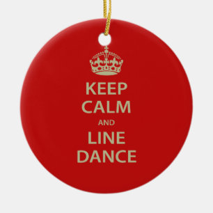 Ruhe und Line Dance behalten Keramikornament
