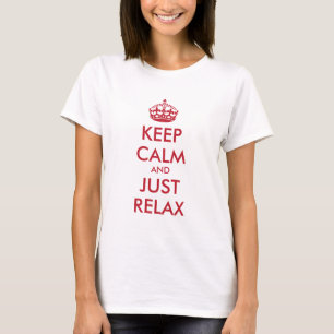Ruhe und NUR ENTSPANNEN behalten - personalisierte T-Shirt