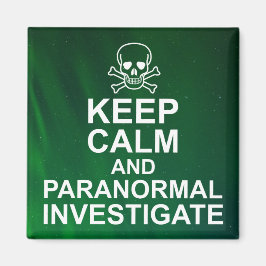 Ruhe und paranormale Untersuchung behalten Magnet