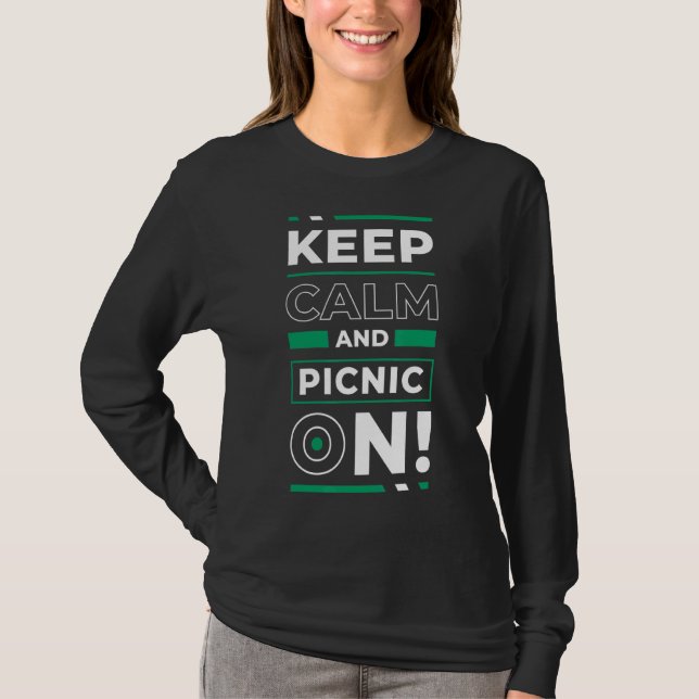 Ruhe und Picknick auf der picknicken Mahlzeit im F T-Shirt (Vorderseite)