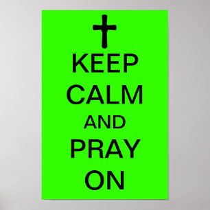 Ruhe und PRAY auf behalten Poster