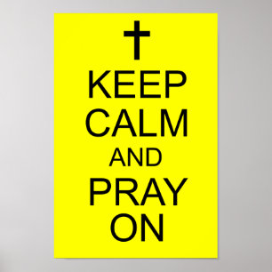 Ruhe und PRAY auf behalten Poster