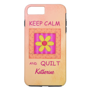 Ruhe und Quilt-Block Personalisiert Ihren Namen be iPhone 8 Plus/7 Plus Hülle