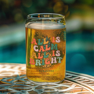 Ruhe und Recht   Ananas Weihnachtsmonogramm Dosenglas