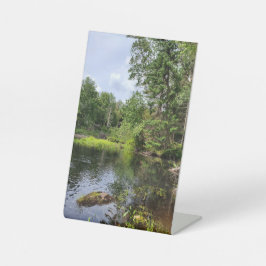 Ruhe und Ruhe Sockelschild