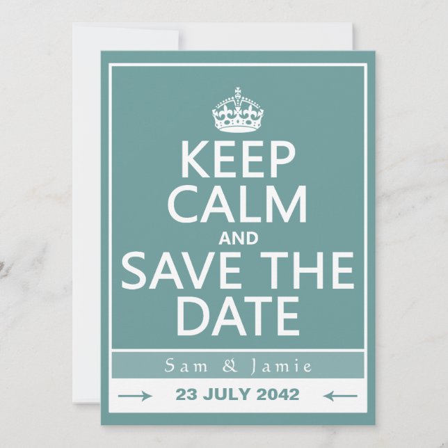 Ruhe und Save the Date behalten (vollständig anpas (Vorderseite)