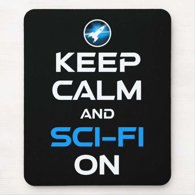 Ruhe und Sci-Fi behalten Mousepad (Vorne)