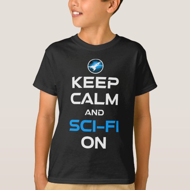 Ruhe und Sci-Fi behalten T-Shirt (Vorderseite)