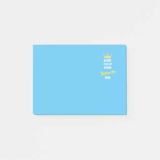 Ruhe und Scrum auf Post-it behalten Post-it Klebezettel