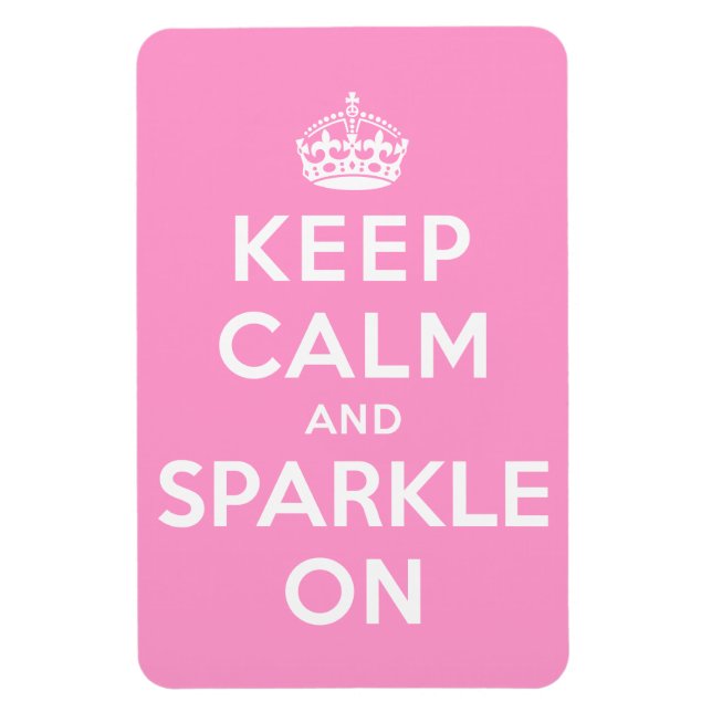 Ruhe und Sparkle auf behalten Magnet (Vertikal)
