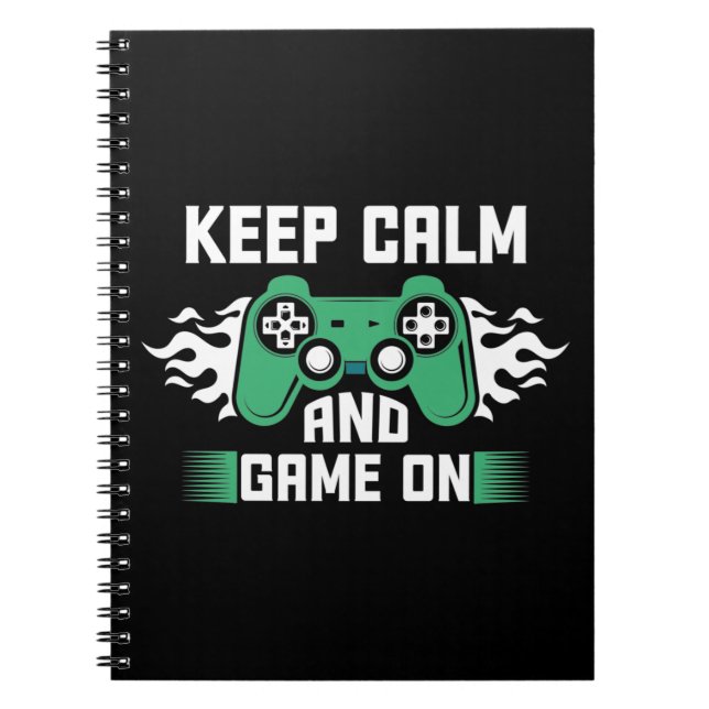 Ruhe und Spiel behalten Notizblock (Vorderseite)