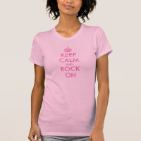 Ruhe und Stein behalten | Rosa T - Shirt
