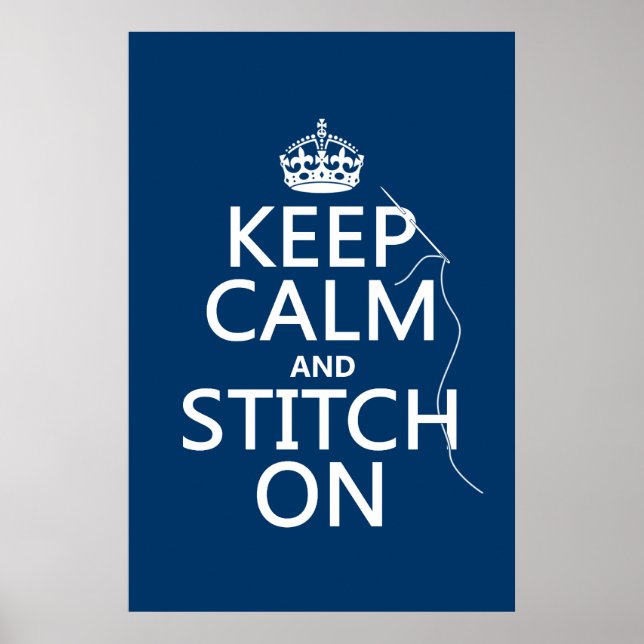 Ruhe und Stich behalten (alle Farben) Poster (Vorne)