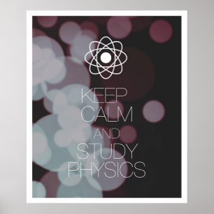 Ruhe und Studienphysik behalten Poster