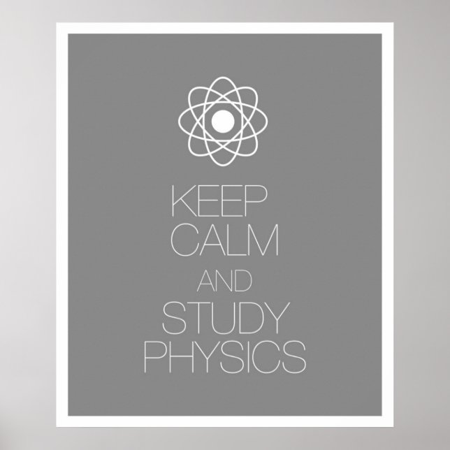 Ruhe und Studienphysik behalten Poster (Vorne)