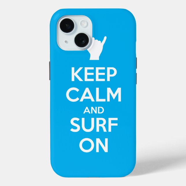 Ruhe und Surfen behalten Case-Mate iPhone Hülle (Rückseite)