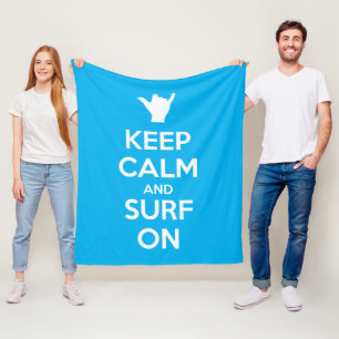 Ruhe und Surfen behalten Fleecedecke