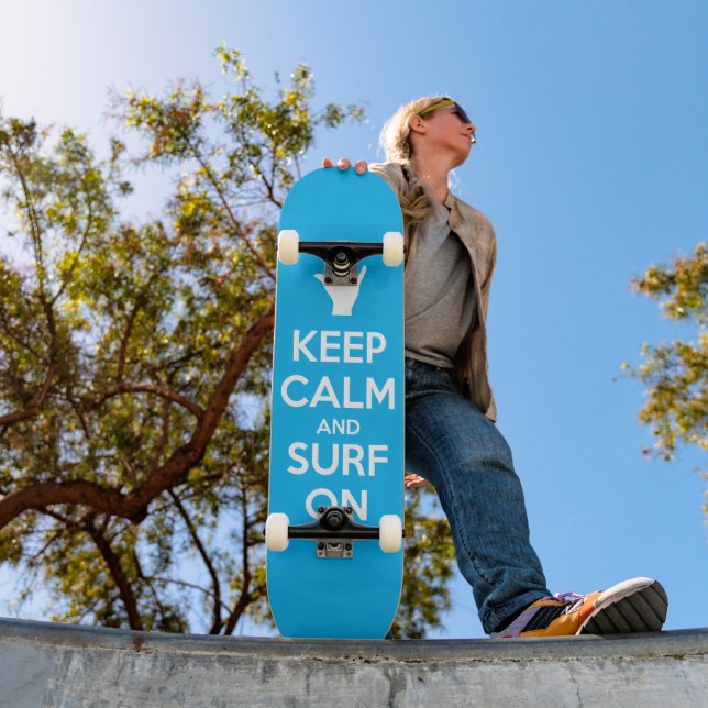 Ruhe und Surfen behalten Skateboard (Außen 1)