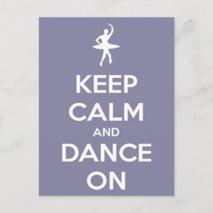 Ruhe und Tanz auf der Lavendel Postkarte behalten