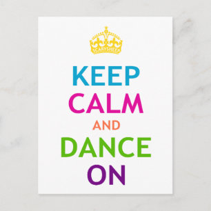 Ruhe und Tanz behalten Postkarte