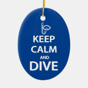 Ruhe und Tauchen behalten Keramik Ornament