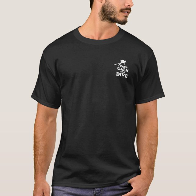 Ruhe und Tauchen behalten T-Shirt (Vorderseite)