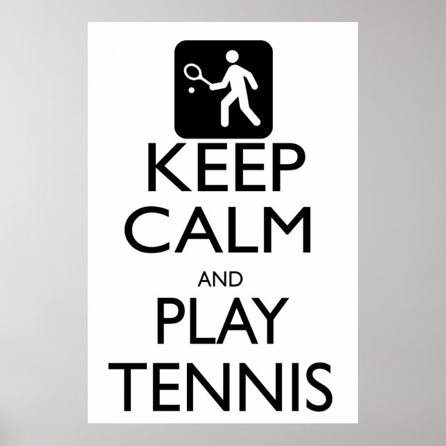 Ruhe und Tennis behalt Poster (Vorne)